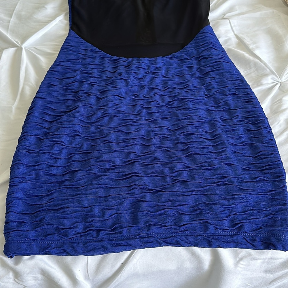 BLUE-BLACK DRESS - Picture 6 of 6